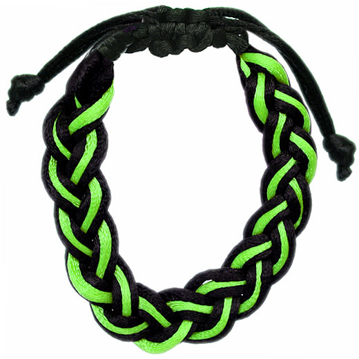 Green Adjustable Braided Friendship Bracelet