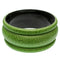 Green Matte Crackle Bangle Bracelet