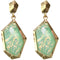 Green Post Earrings