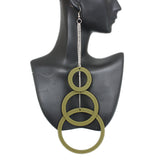Green Wood Cascade Hoops