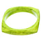 Green Glossy Faux Marble Bangle Bracelet
