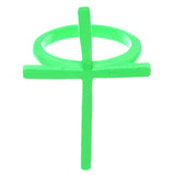 Green Midi Cross Ring