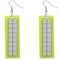 Green Triangle Earrings