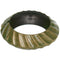 Green Wavy Saucer Hinged Bracelet