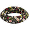 Green Floral Fabric Saucer Bangle Bracelet