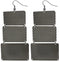 Gunmetal Hammered Lightweight Dangle Link Earrings