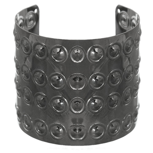 Hematite Beaded Inlay Cuff Bracelet