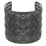 Hematite Beaded Inlay Cuff Bracelet