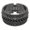 Hematite Chain Link Design Hinged Bracelet