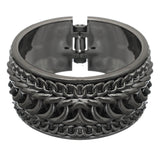 Hematite Chain Link Design Hinged Bracelet