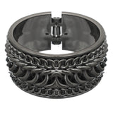 Hematite Chain Link Design Hinged Bracelet