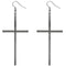 Hematite Cross Earrings