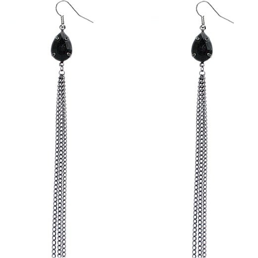 Gray Drop Earrings
