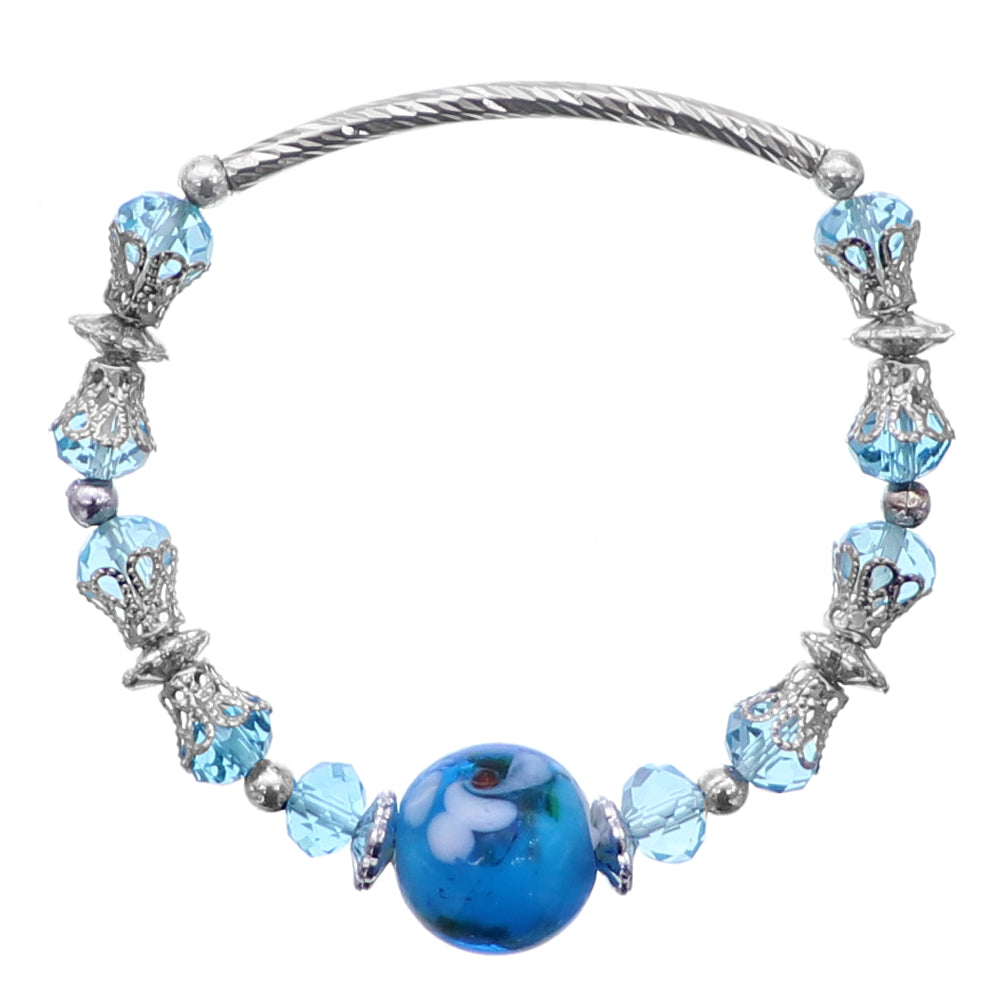 Glass Bead Stretch Bracelet