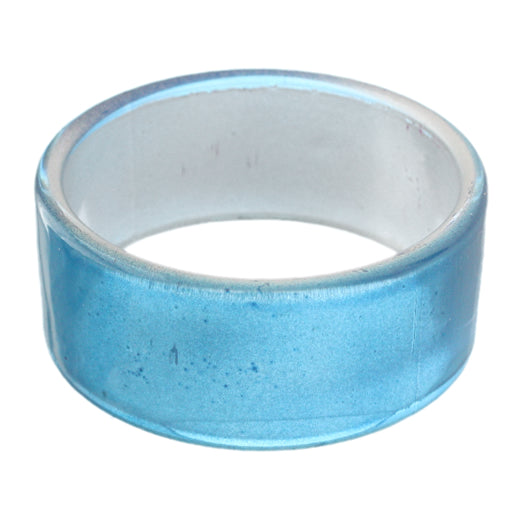 Blue Glossy Acrylic Bangle Bracelet