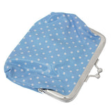 Blue Polka Dot Kisslock Coin Purse Wallet