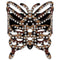 Light Brown Cheetah Butterfly Snap Bracelet