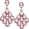 Ligh Pink Faux Pearl Open Beaded Post Earrings