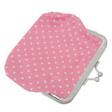 Light Pink Polka Dot Kisslock Coin Purse Wallet