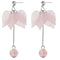 Light Pink Tulip Petal Dangle Earrings