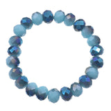 Light Blue Briolette Bead Stretch Bracelet