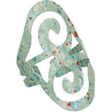 Mint Green Swirl Cuff Ring