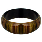 Moss Green Multicolor Striped Bangle Bracelet