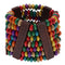 Multicolor Wooden Bead Stretch Bracelet
