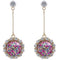 Multicolor Confetti Vertical Bar Drop Earrings