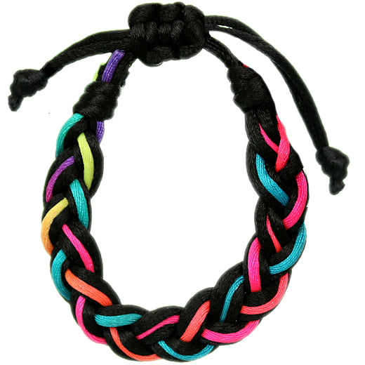 Multicolor Adjustable Braided Friendship Bracelet
