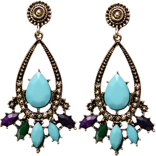 Turquoise Colorful Earrings