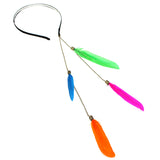 Multicolor Chain Feather Headband