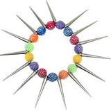 Multicolor Beaded Spike Stretch Bracelet
