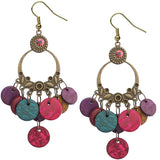 Multicolor Cork Earrings