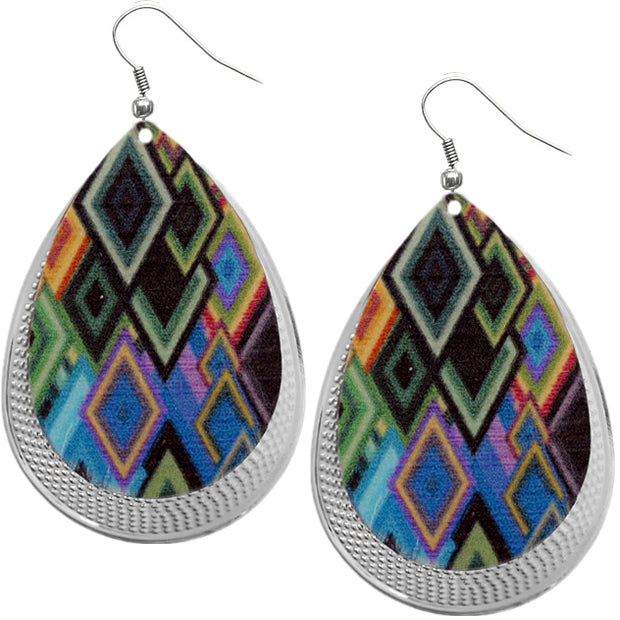 Multicolor Art Colorful Earrings