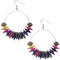Multicolor Large Disk Hoop Earrings