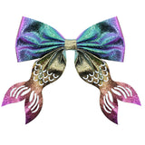 Multicolor Mermaid Tail Hair Bow Barrette
