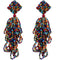 Multicolor Seed Bead Statement Earrings