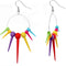 Multicolor Gradual Spiked Hoop Earrings