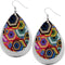 Hexagon Teardrop Earrings