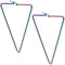 Multicolor Stainless Steel Inverted Triangle Earrings