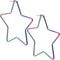 Multicolor Stainless Steel Star Earrings