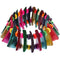 Multicolor Wooden Geometric Triangle Stretch Bracelet