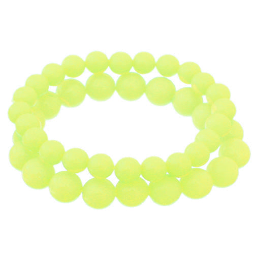 Neon Yellow 2-Piece Beaded Stretch Bracelets