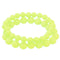 Neon Yellow 2-Piece Beaded Stretch Bracelets