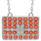 Orange Beaded Charm Handbag Chain Necklace