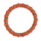 Orange Rhinestone Stretch Bead Bracelet