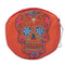 Orange Day of the Dead Skull Zipper Wallet