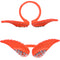 Orange Double Angel Wing Cuff Ring