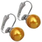 Orange Clip On Earrings
